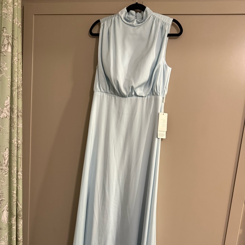 Stacee’s Elegant Light Blue Bridesmaids Dress NWT